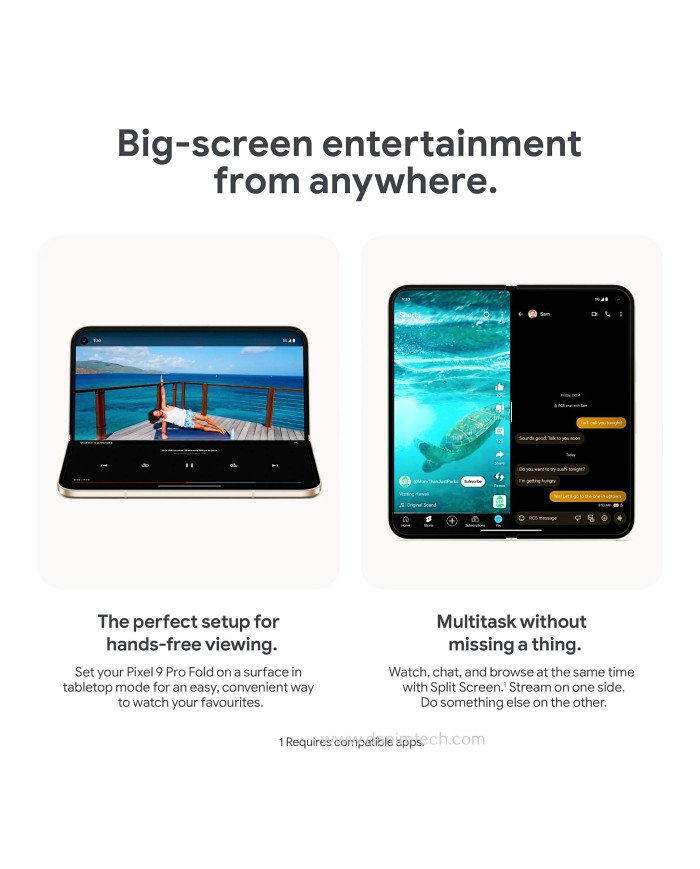 Google Pixel 9 Pro Fold 5G Smartphone (Obsidian)