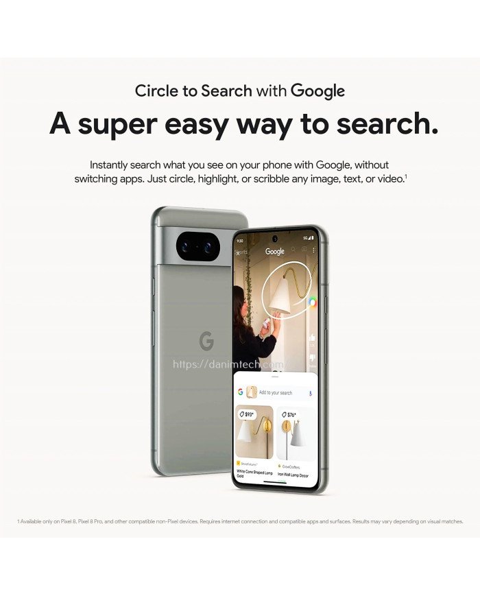 Google Pixel 8 5G  Smartphone (Obsidian)