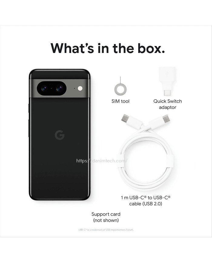 Google Pixel 8 5G  Smartphone (Obsidian)