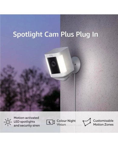 Ring Spotlight Cam Plus Plug-In (White)
