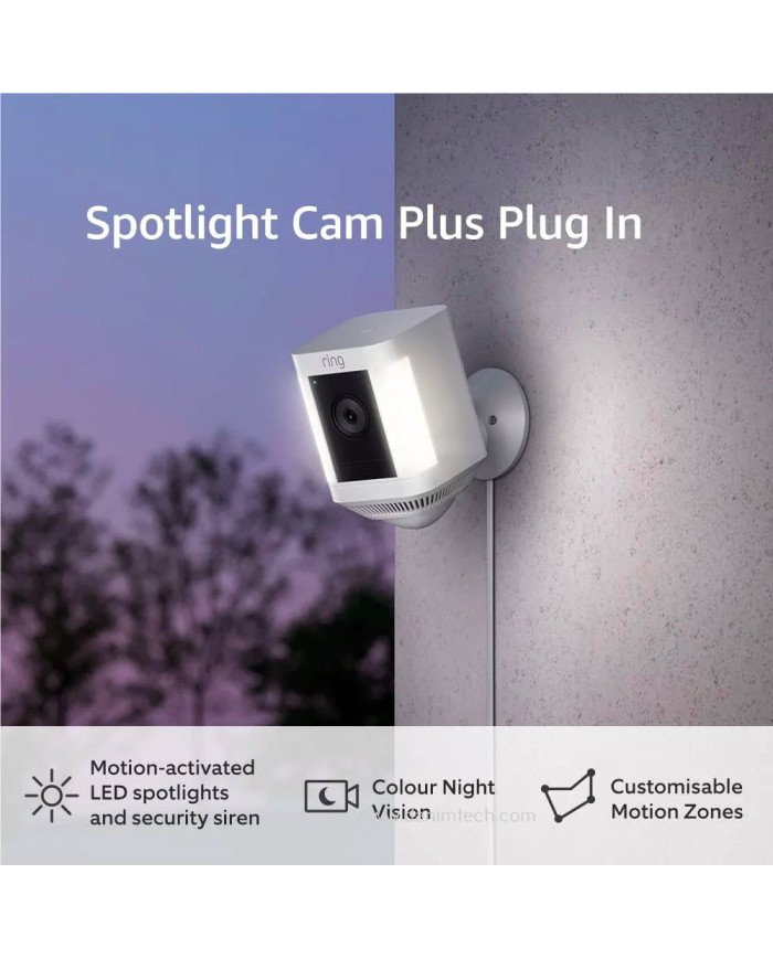 Ring Spotlight Cam Plus Plug-In (White)
