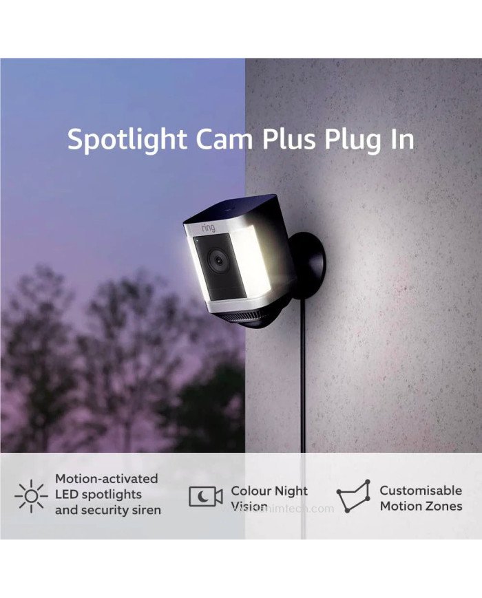 Ring Spotlight Cam Plus Plug-In (Black)