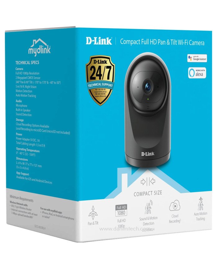 D-Link Compact Full HD Pan & Tilt Wi-Fi Camera