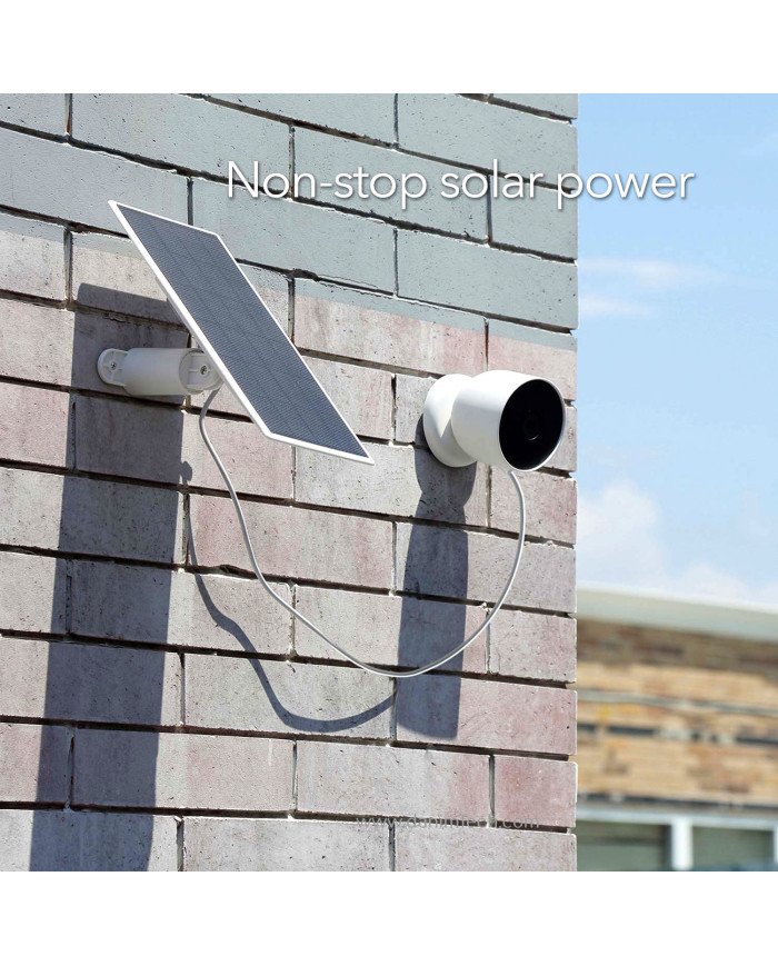 Google Nest Cam (Battery) + Wasserstein Solar Panel Bundle 2-Pack,