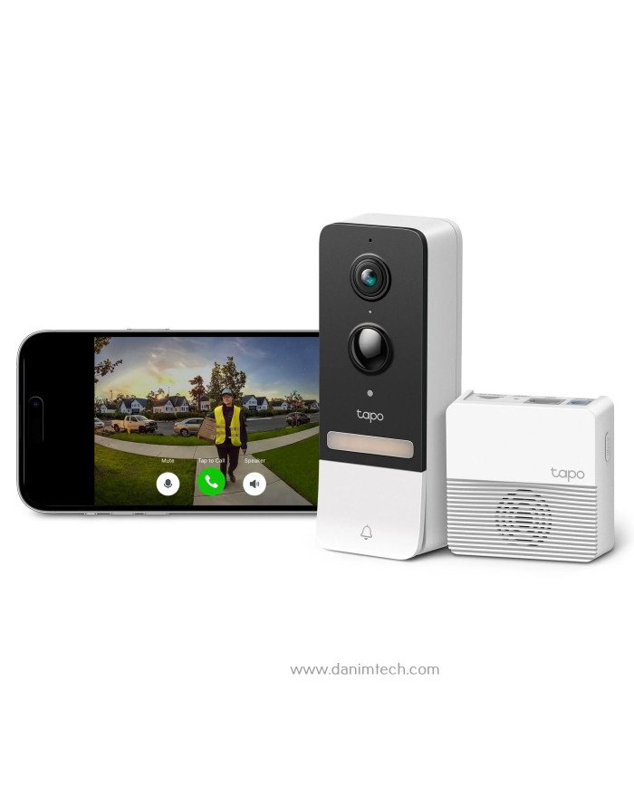 TP-Link Tapo 2K Wireless Video Doorbell with Hub