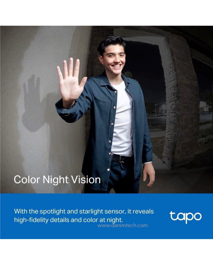 TP-Link Tapo 2K Wireless Video Doorbell with Hub