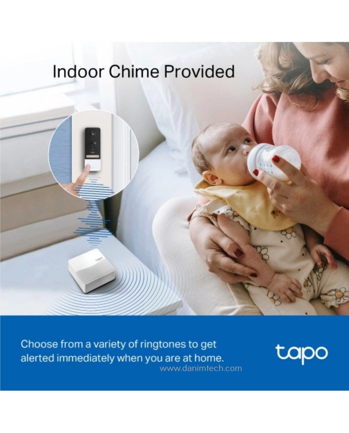 TP-Link Tapo 2K Wireless Video Doorbell with Hub