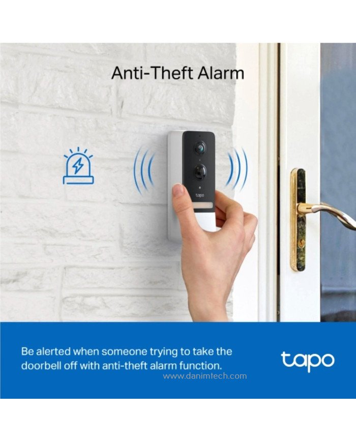 TP-Link Tapo 2K Wireless Video Doorbell with Hub