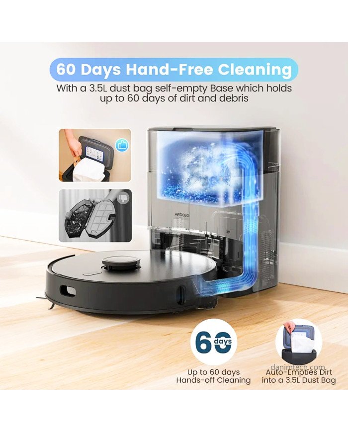 Airobo  Smart Vacuum robot Clean Mop Dustbin