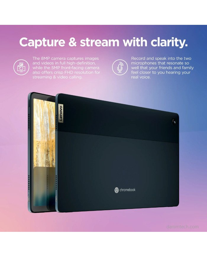 Lenovo Ideapad Duet 5 Chromebook 13.3" FHD OLED Touchscreen, (Dark Blue)