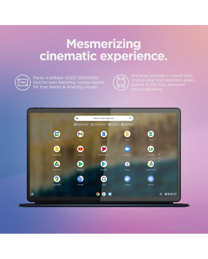Lenovo Ideapad Duet 5 Chromebook 13.3" FHD OLED Touchscreen, (Dark Blue)