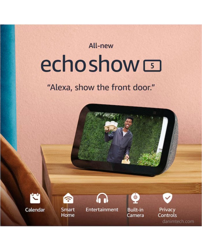 Amazon Echo Show 5 (newest model), Smart display  3rd Gen, Charcoal