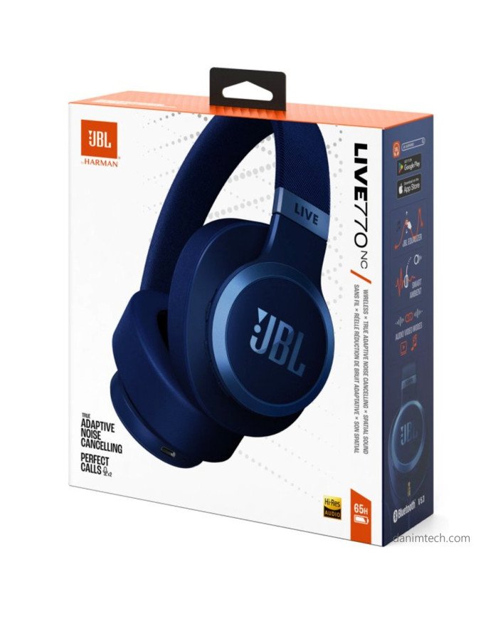 JBL Wireless Over-Ear Smart Headphones Live 770NC (Navy)