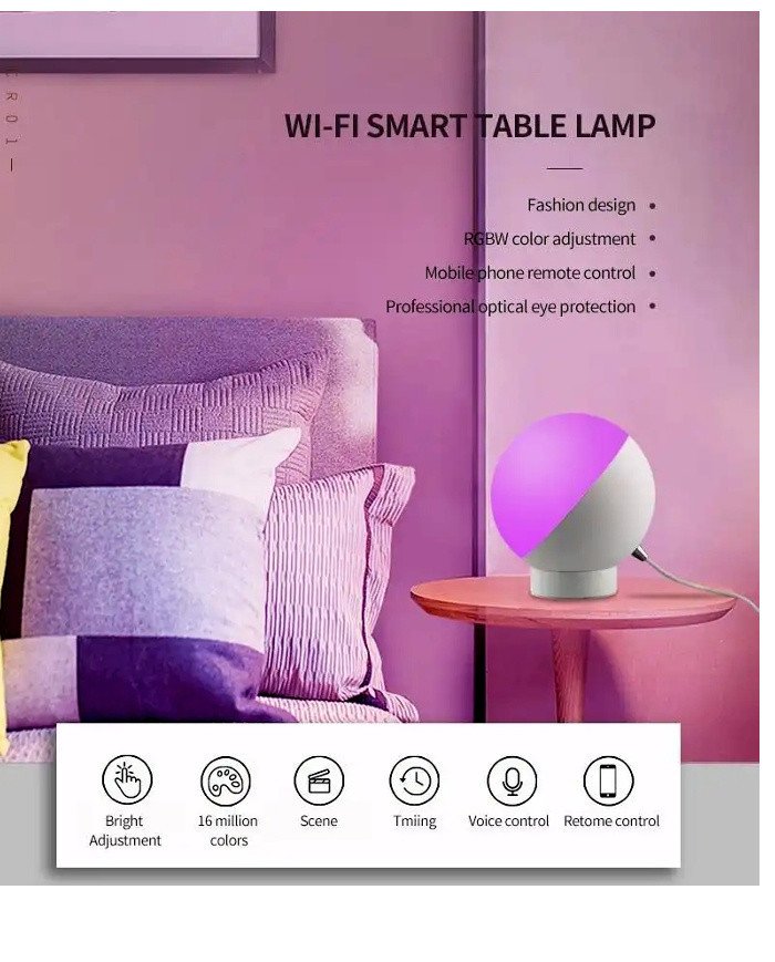 Vega  Desk Smart Lamp Decorative WIFI Mood Light