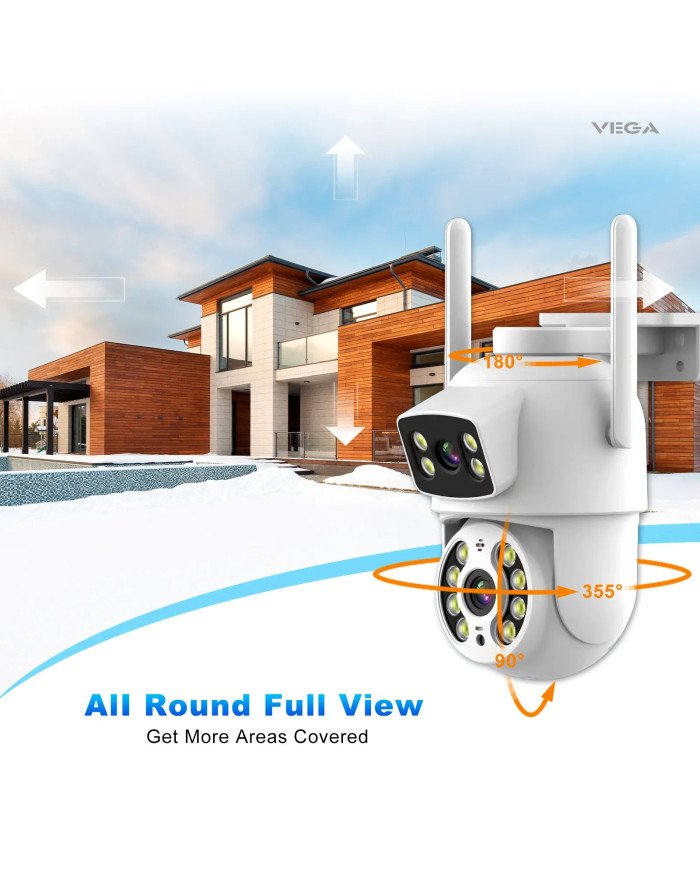 Vega Smart Security  Flood Light Camera Outdoor