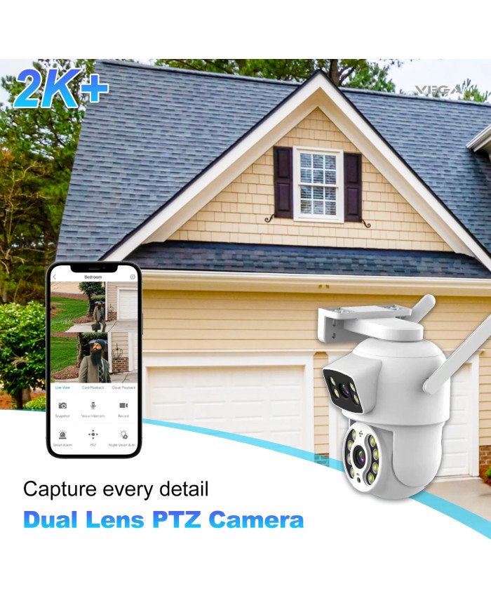 Vega Smart Security  Flood Light Camera Outdoor