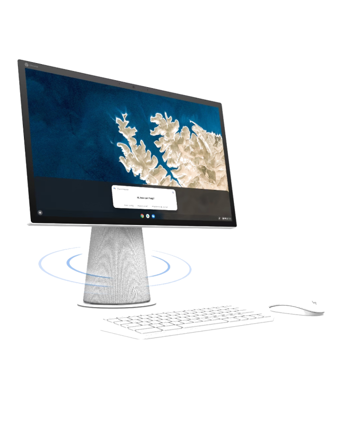 HP Chromebase 22" All-in-One Desktop Smart-Office AIO